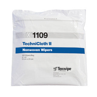SOS Cleanroom Texwipe TX1109 TechniCloth II 9" x 9" Cellulose and Polyester Cleanroom Wiper - Case
