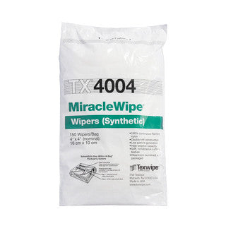 SOS Cleanroom Texwipe TX4004 MiracleWipe 4" x 4" Nylon Cleanroom Wiper - Case