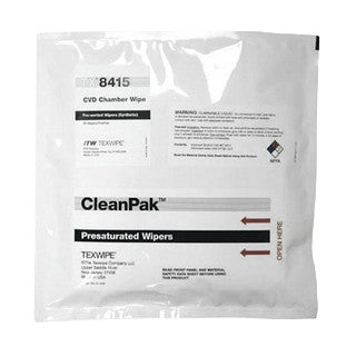 SOS Cleanroom Texwipe TX8415 AlphaSat 9" x 9" Polyester Cleanroom Wiper Pre-Wetted 6% IPA - Case