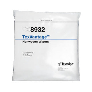 SOS Cleanroom Texwipe TX8932 TexVantage 12" x 12" Cellulose and Polyester Cleanroom Wiper - Case
