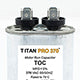 Packard TOC45 Titan Pro Run Capacitor 45 Mfd 370 Volt Oval
