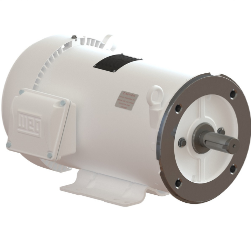 Weg Motors 15221990 Rolled Steel Wash Down NEMA Premium Efficiency 3 HP 2P 182/4TC 3Ph 230/460//190-220/380-415 V 60 Hz IC411 - TEFC - Foot-mounted-Â 00336ET3EHW182TC-S