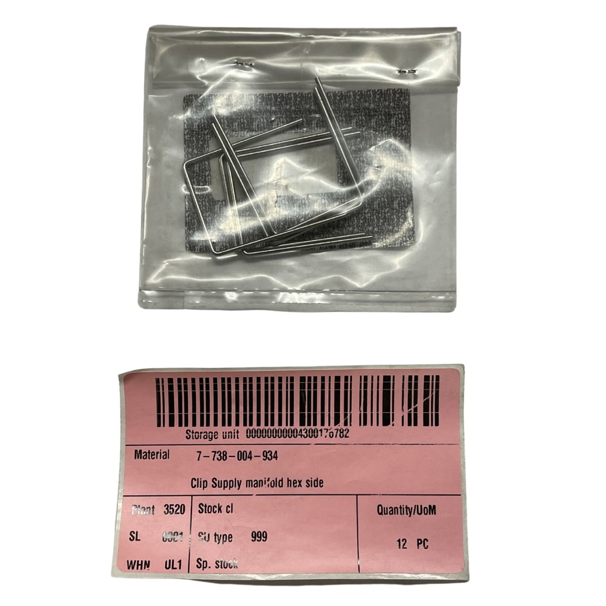 Bosch 7738004934 Clip Supply Manifold Hex Side