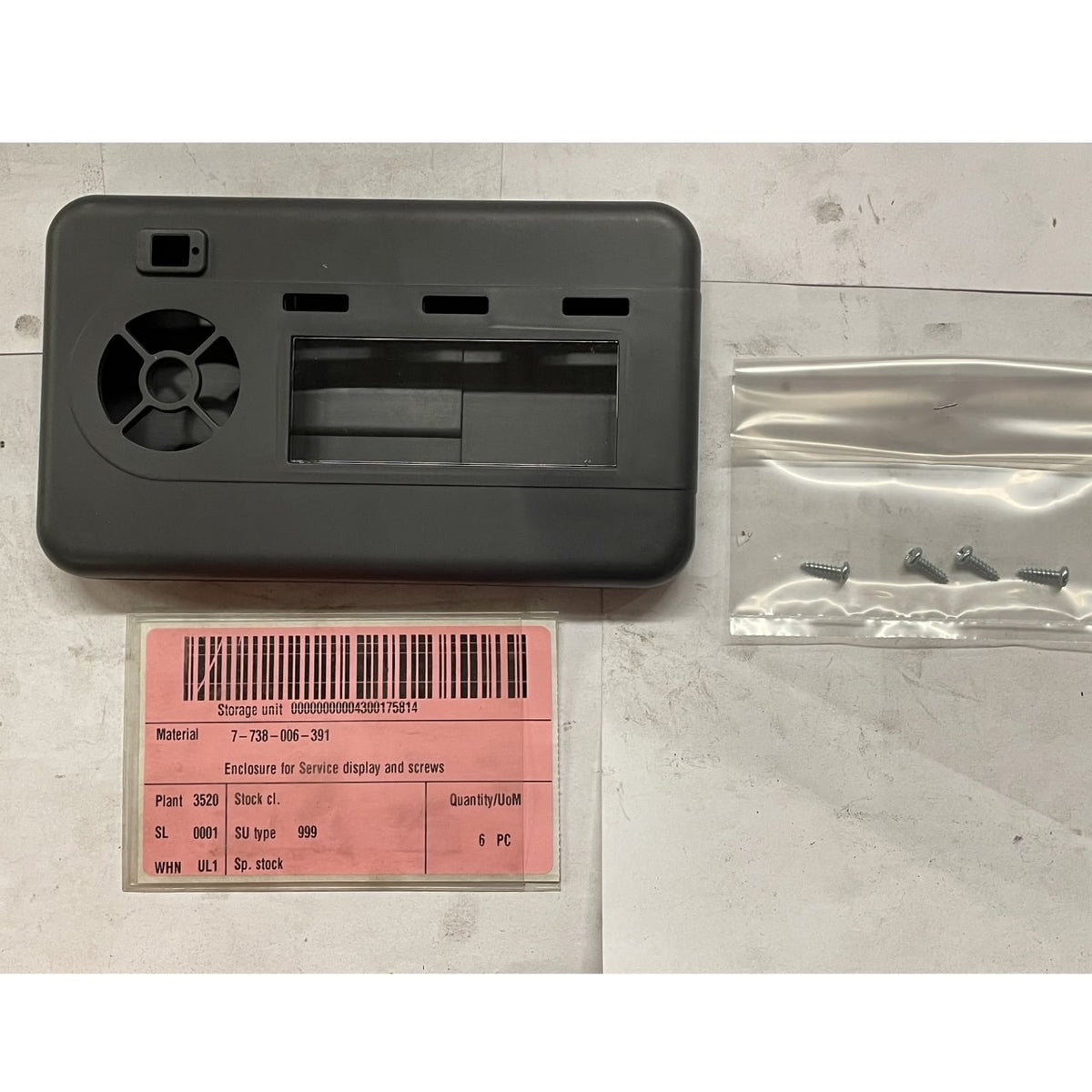 Bosch 7738006391 Enclosure For Service Display And Screws