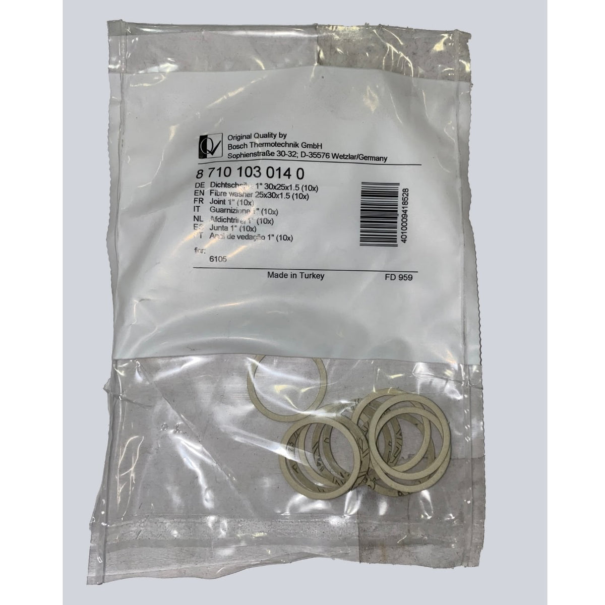 Bosch 87101030140 Gasket 25X30X1,5 (10X)