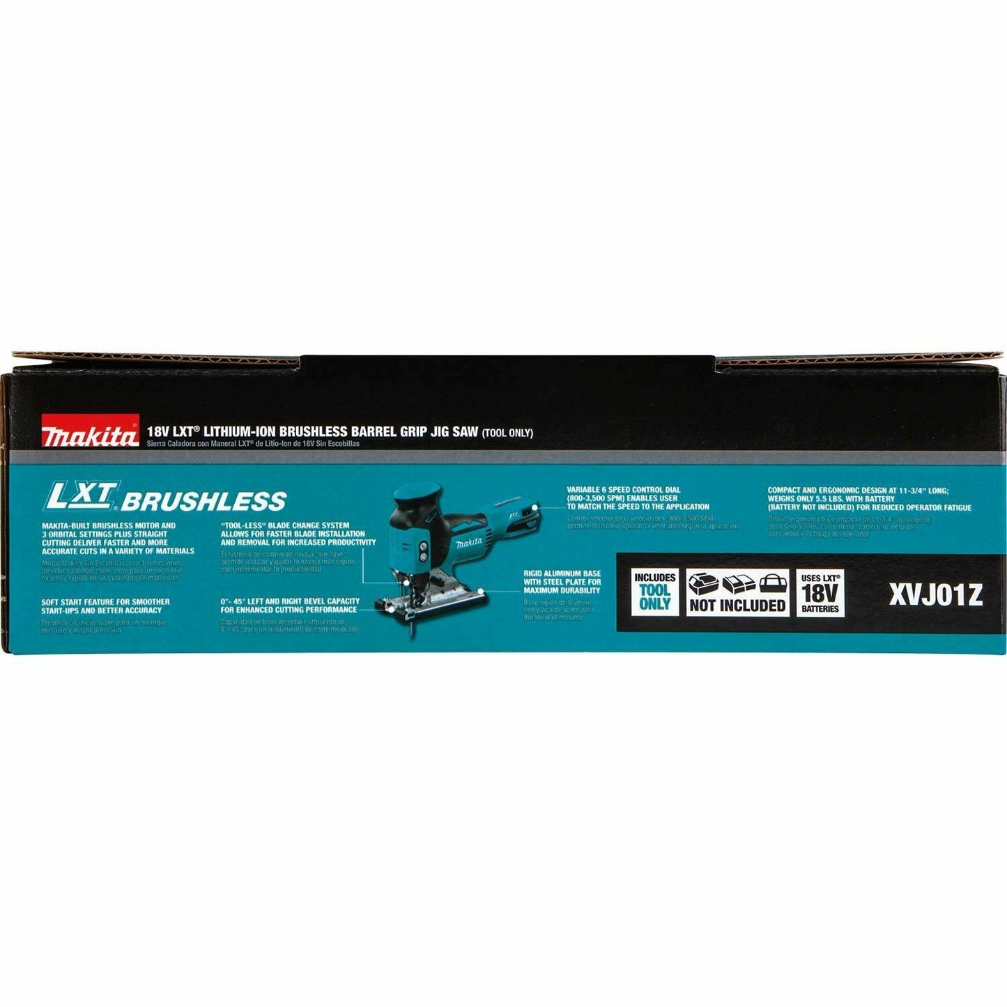 Makita XVJ01Z 18V LXT® Lithium‘Ion Brushless Cordless Barrel Grip Jig Saw, Tool Only