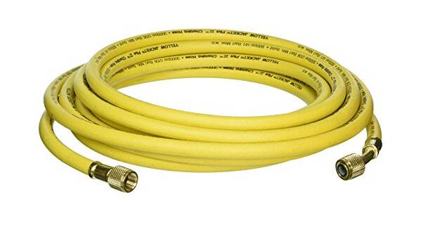 Yellow Jacket 18225 25", Yellow, 3/8" straight x 3/8" 45°, PLUS II BÂ