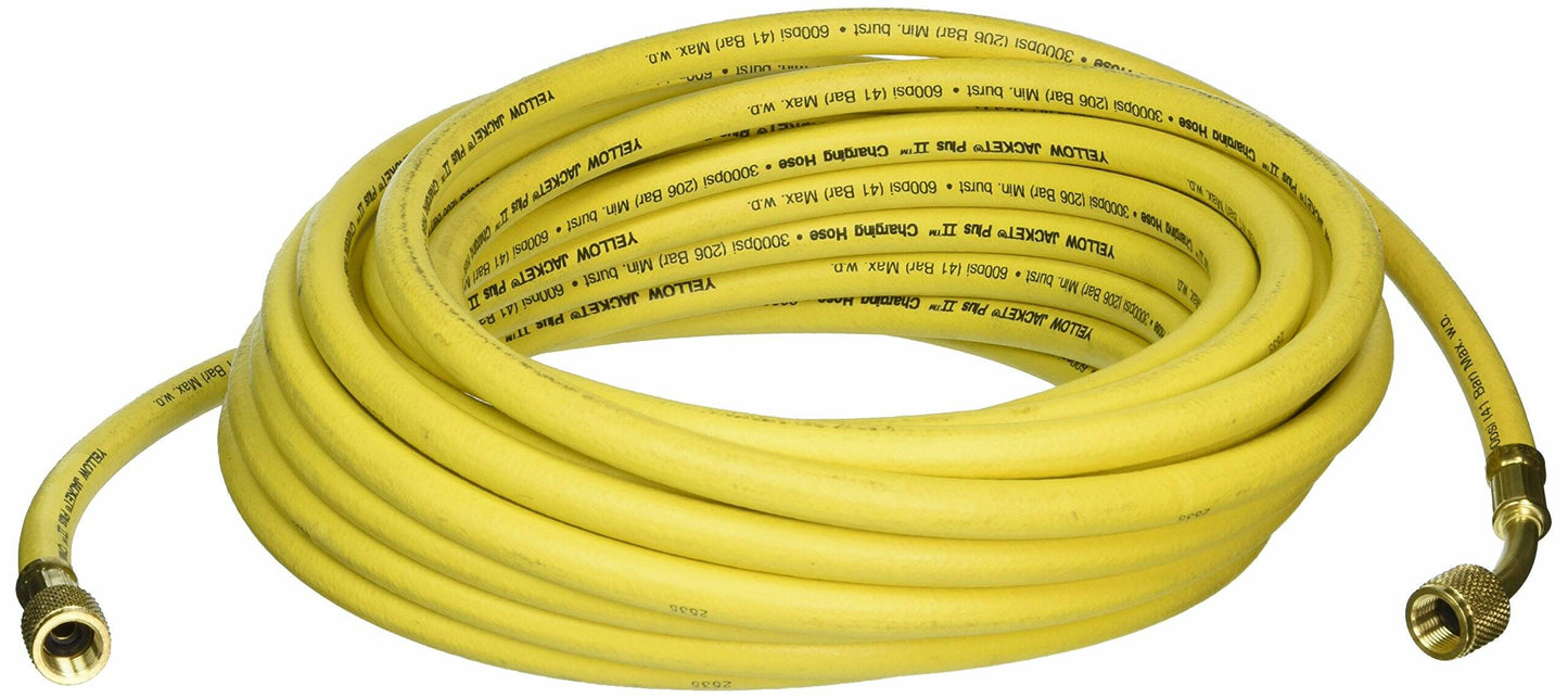 Yellow Jacket 18250 50", Yellow, 3/8" straight x 3/8" 45°, PLUS II BÂ