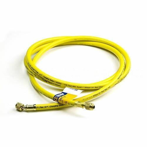 Yellow Jacket 20510 10", Yellow, 1/4" straight x 1/4" 45°, PLUS II BÂ