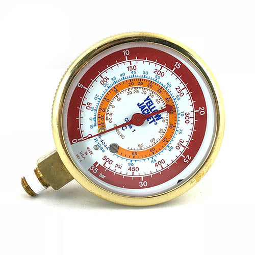 Yellow Jacket 49073 2-1/2" Brass pressure (°C), R-134a/404A/407C
