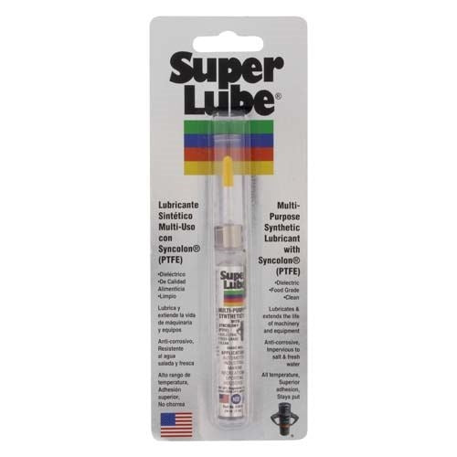 Super Lube 51010 Multipurpose Synthetic Oil w/ PTFE - Food Grade, 7 ml, Tube, Translucent Color