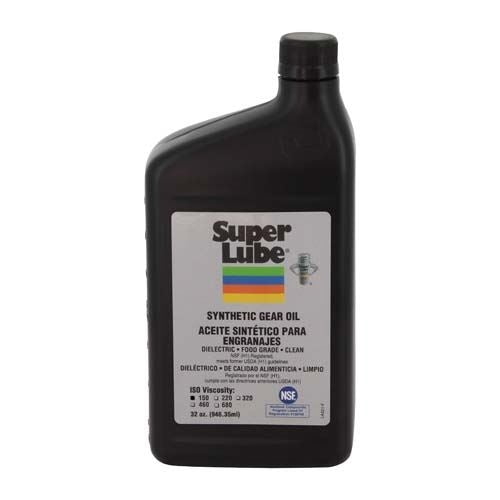 Super Lube 54100 Gear Oil - 32 oz, Bottle, 150 ISO, 85W SAE, Synthetic Composition