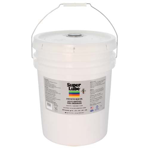 Super Lube 54105 Gear Oil - 5 gal, Pail, 150 ISO, 85W SAE, Synthetic Composition, Yes