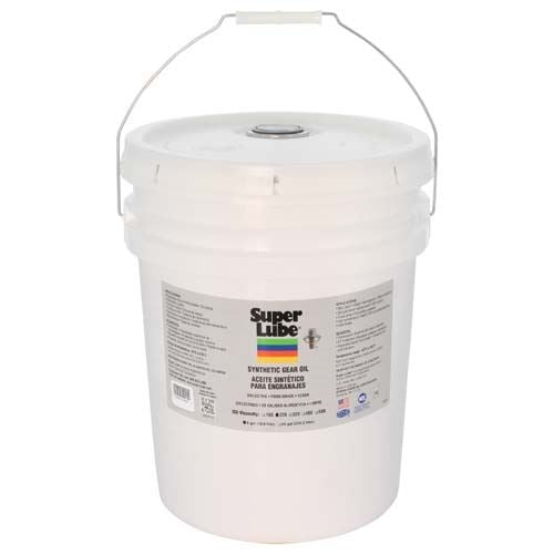 Super Lube 54205 Gear Oil - 5 gal, Pail, 220 ISO, 90 SAE, Synthetic Composition