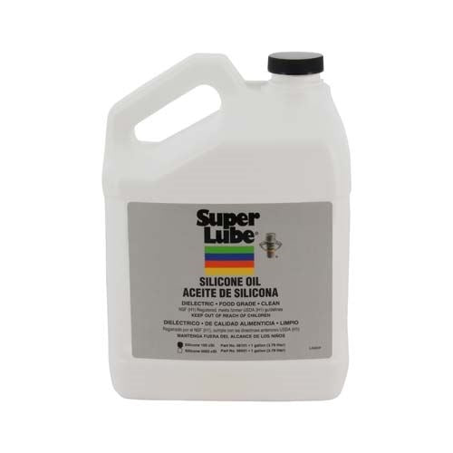 Super Lube 56101 Silicone Oil 100 cSt - Food Grade, 1 gal, Bottle, Clear Color