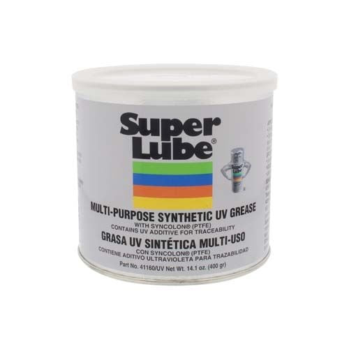 Super Lube 41160/UV 14.1 oz. (400 gram) Canister Multi-Purpose Synthetic UV Grease (NLGI 2) with Syncolon®