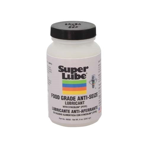 Super Lube 48008 Food Grade Anti-Seize with Syncolon®, 8 Oz. Brush Bottle