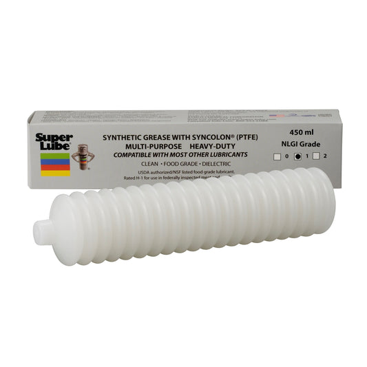 Super Lube 41580/1 450 ml. Bellows Cartridge Multi-Purpose Synthetic Grease (NLGI 1) with Syncolon®