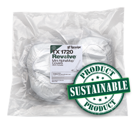 SOS Cleanroom Texwipe TX1720 Revolve Mini AlphaMop Polyester Cleanroom Replacement Mop Covers (Refills) (Case Qty.) - Case
