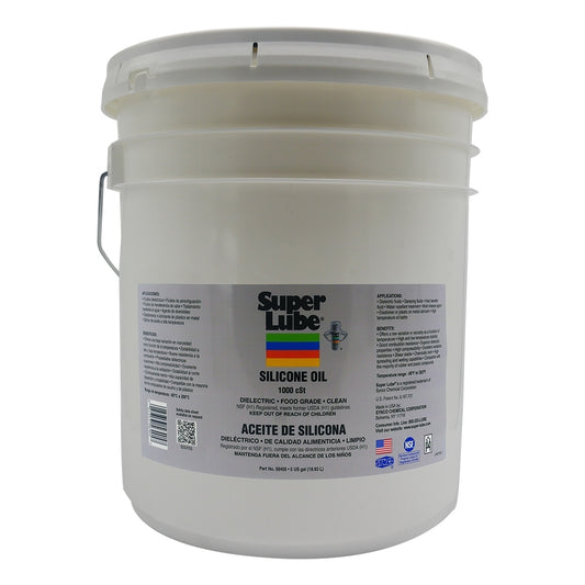 Super Lube 56405 Silicone Oil 1000 cSt, 5 Gallon Pail