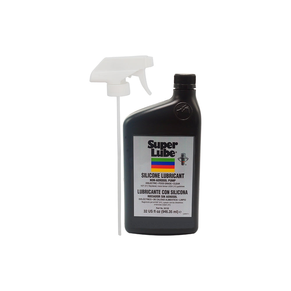 Super Lube 56132 Silicone Lubricant (Non-Aerosol), 1 Quart Trigger Sprayer