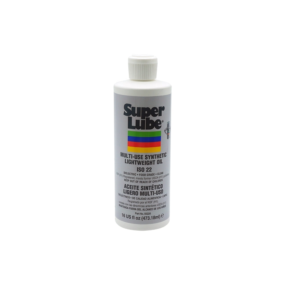 Super Lube 50220 Multi-Use Synthetic Lightweight Oil ISO 22, 1 Pint Bottle