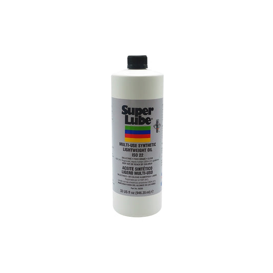 Super Lube 50230 Multi-Use Synthetic Lightweight Oil ISO 22, 1 Quart Bottle