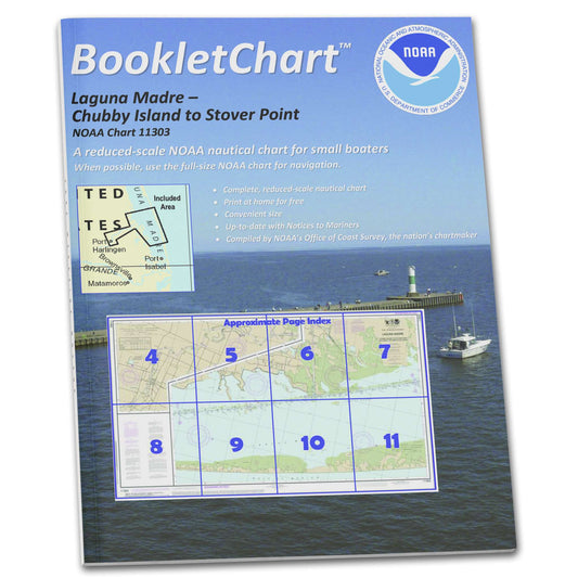 Paradise Clay CB11303 HISTORICAL NOAA Booklet Intracoastal Waterway Laguna Madre - Chubby Island to Stover Point: in.