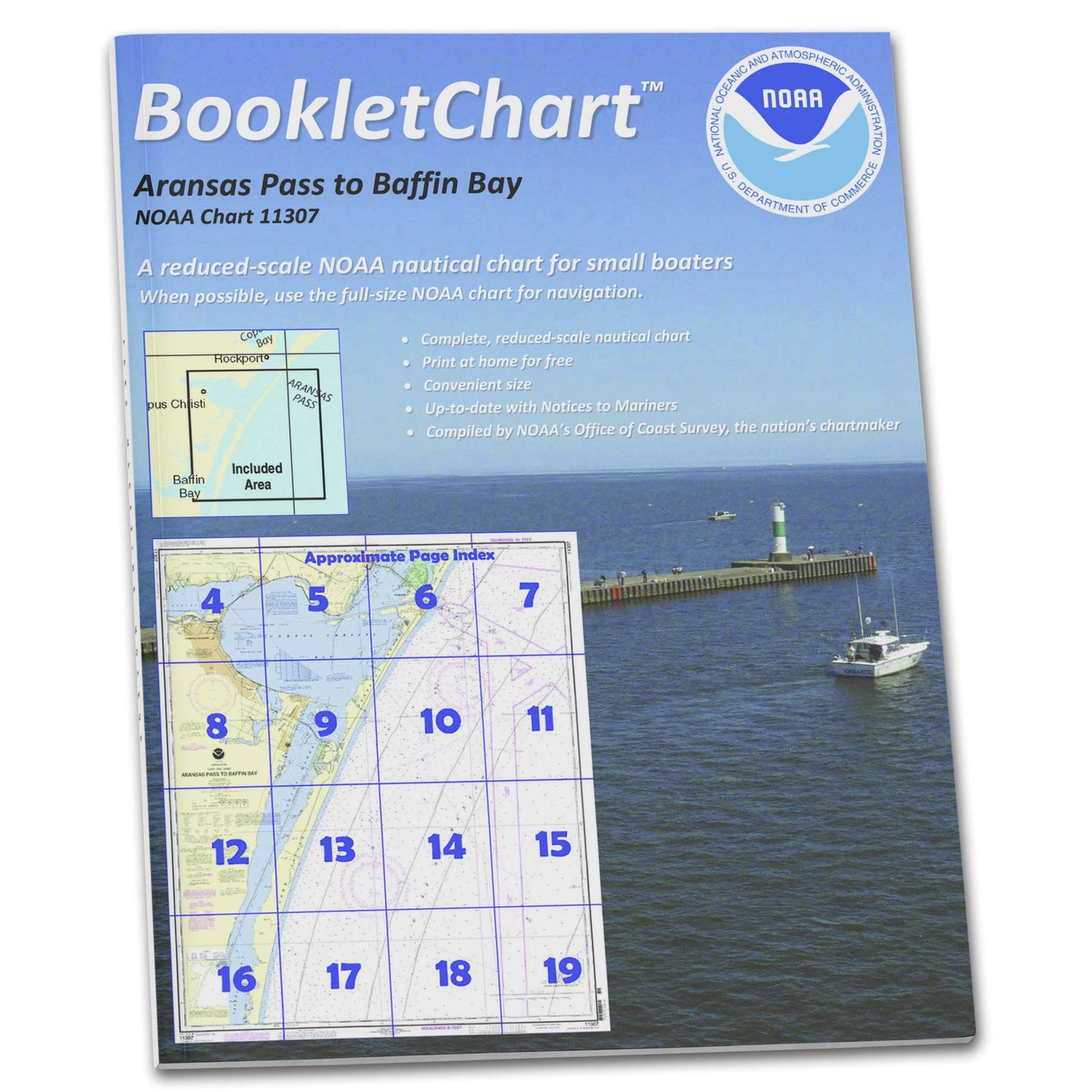Paradise Clay CB11307 HISTORICAL NOAA Booklet Aransas Pass to Baffin Bay