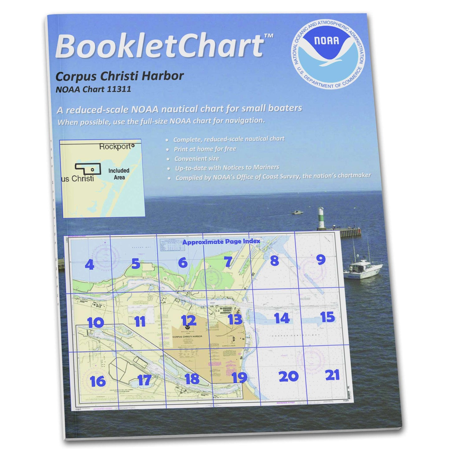 Paradise Clay CB11311 HISTORICAL NOAA Booklet Chart Corpus Christi Harbor