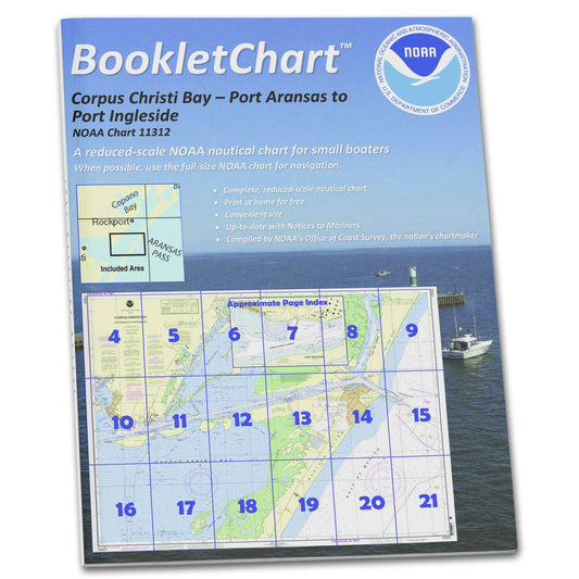 Paradise Clay CB11312 HISTORICAL NOAA Booklet Chart Corpus Christi Bay - Port Aransas to Port Ingleside