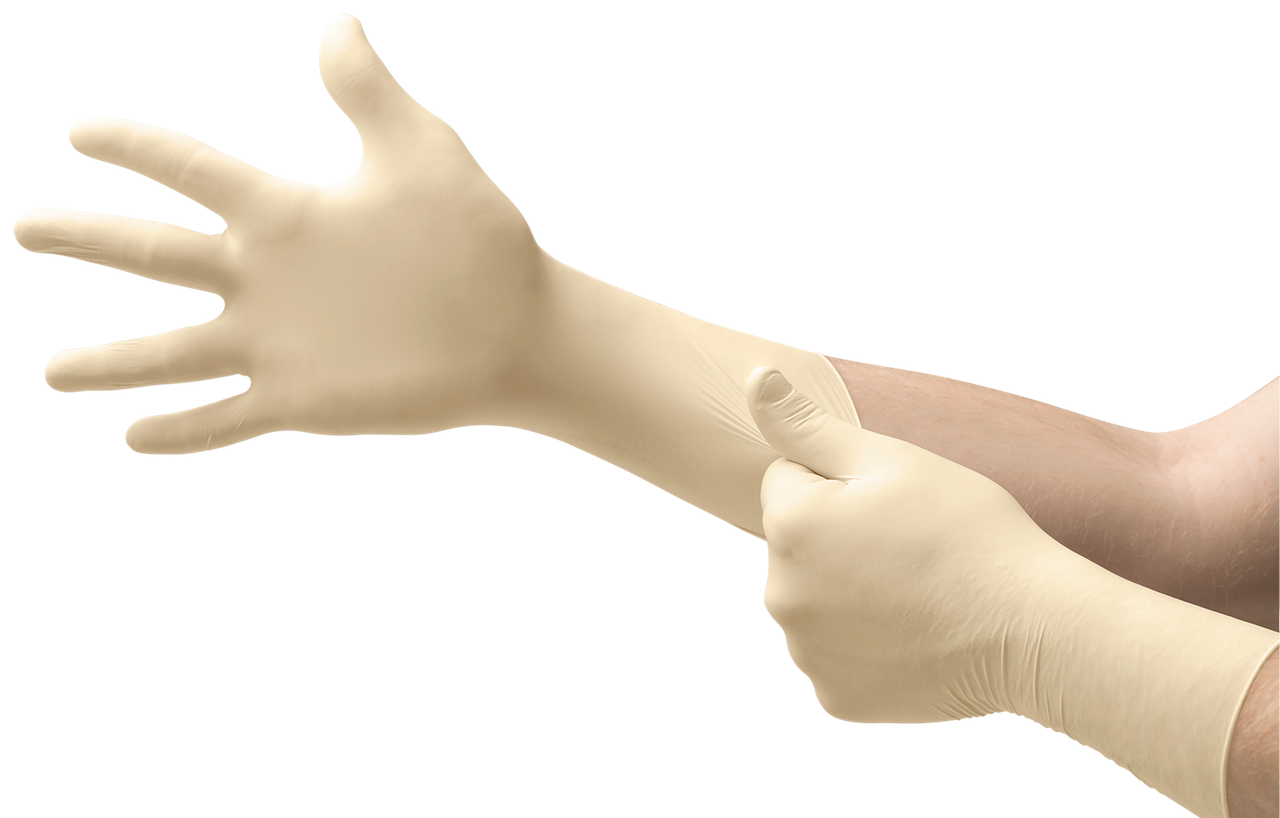 SOS Cleanroom CE5-512-L Ansell CE5-512 Microflex Cleanroom Latex Gloves Class 100 (ISO 5)