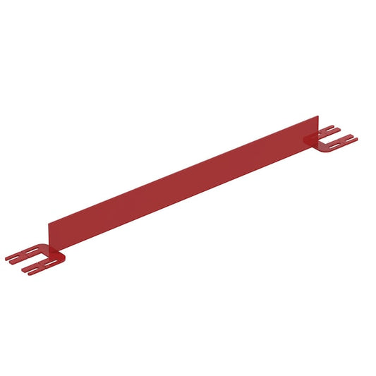 Vestil VDKR-4-TB-RD TOEBOARD FOR PIPE SAFETY RAILING 48 INCHES RED