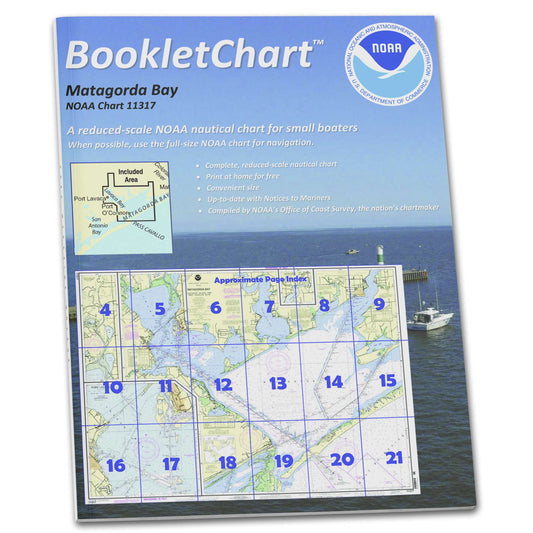 Paradise Clay CB11317 NOAA Booklet Chart Matagorda Bay Including Lavaca and Tres Palacios Bays; Port Lavaca; Co.
