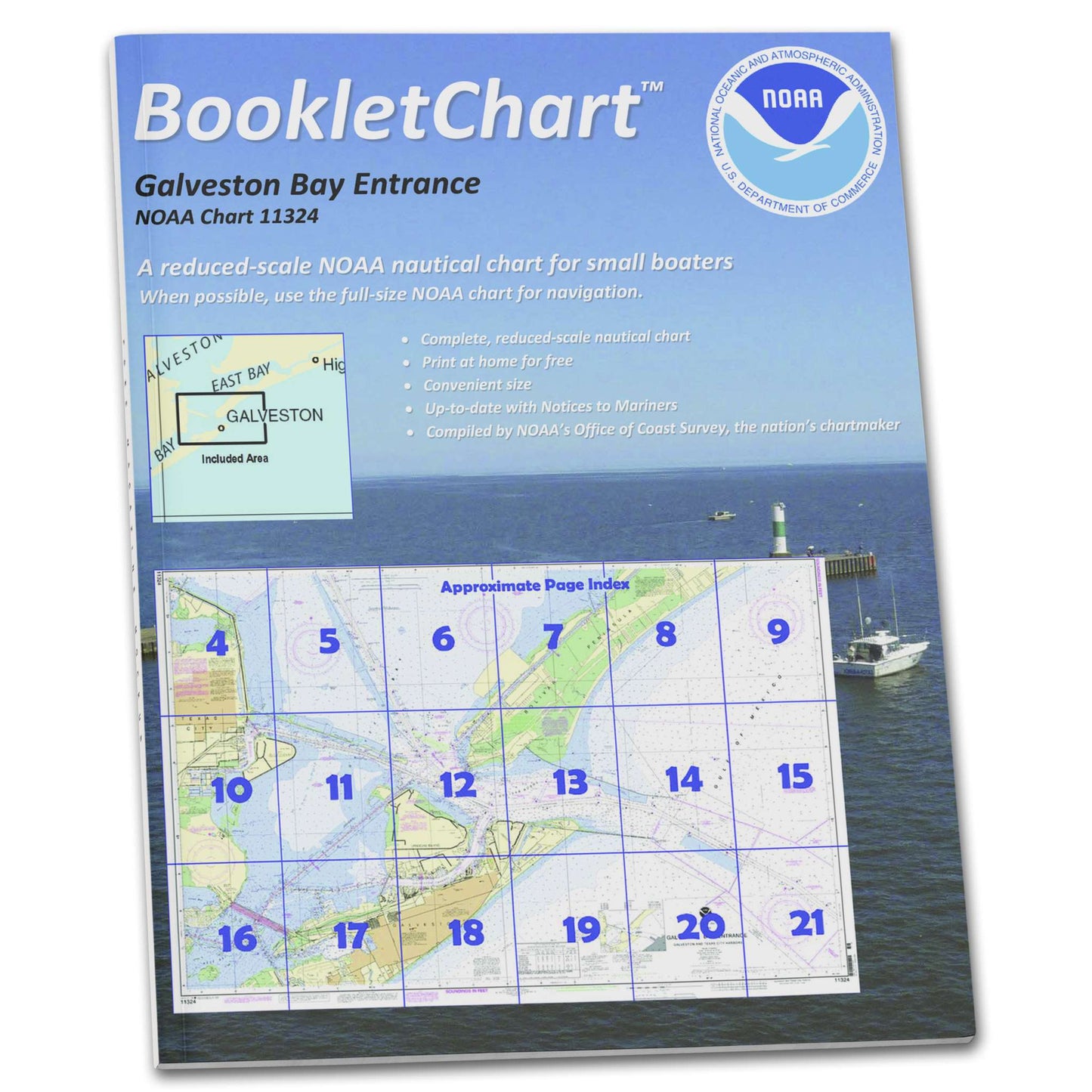 Paradise Clay CB11324 HISTORICAL NOAA Booklet Galveston Bay Entrance Galveston and Texas City Harbors