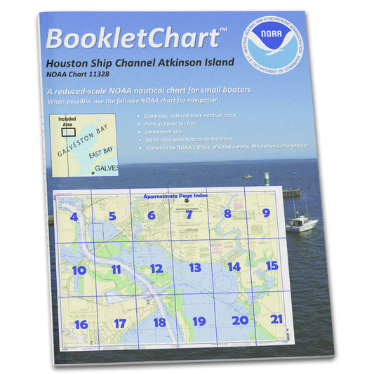 Paradise Clay CB11328 HISTORICAL NOAA Booklet Houston Ship Channel Atkinson Island to Alexander Island