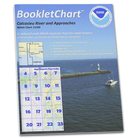 Paradise Clay CB11339 HISTORICAL NOAA Booklet Chart Calcasieu River and Approaches