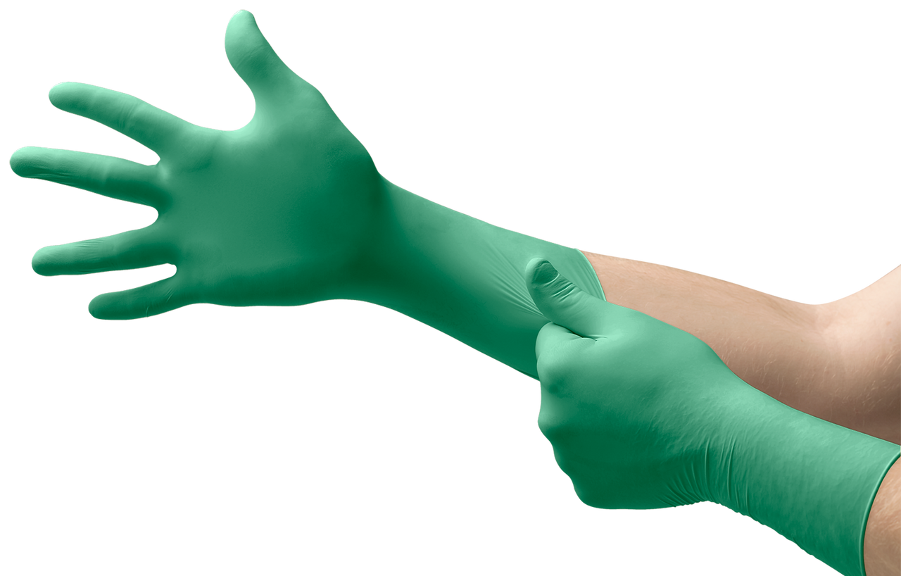 SOS Cleanroom ?384233? Ansell 93-700 TouchNTuff Sterile Disposable Nitrile Cleanroom Gloves Class 100 (ISO 5)