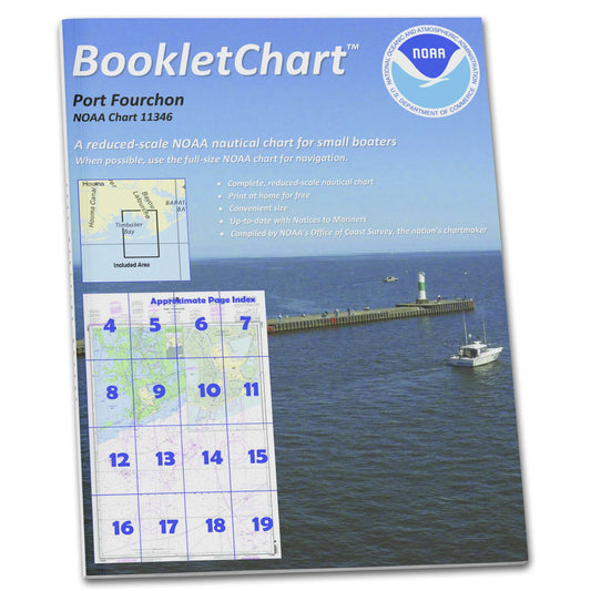 Paradise Clay CB11346 HISTORICAL NOAA Booklet Chart Port Fourchon and Approaches