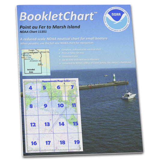 Paradise Clay CB11351 HISTORICAL NOAA Booklet Chart Point au Fer to Marsh Island