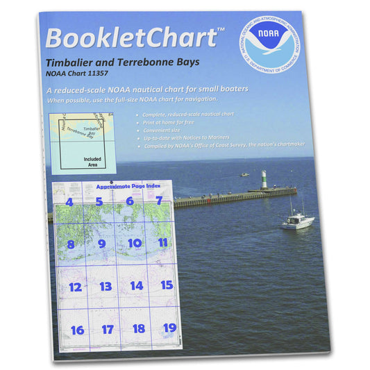 Paradise Clay CB11357 HISTORICAL NOAA Booklet Chart Timbalier and Terrebonne Bays