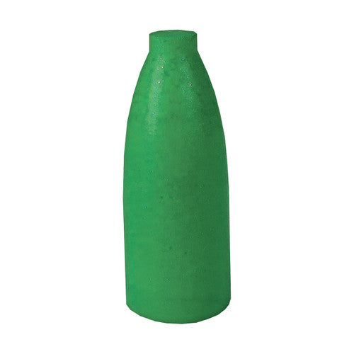 Dedeco 0053 Rubber Abrasive Points - 1 x 3/8 - Green Medium Silicon Carbide 100/Bx