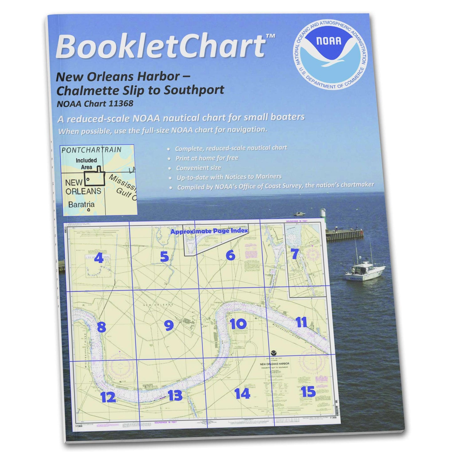 Paradise Clay CB11368 HISTORICAL NOAA Booklet New Orleans Harbor Chalmette Slip to Southport