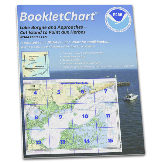 Paradise Clay CB11371 NOAA Booklet Chart Lake Borgne and approaches Cat Island to Point aux Herbes