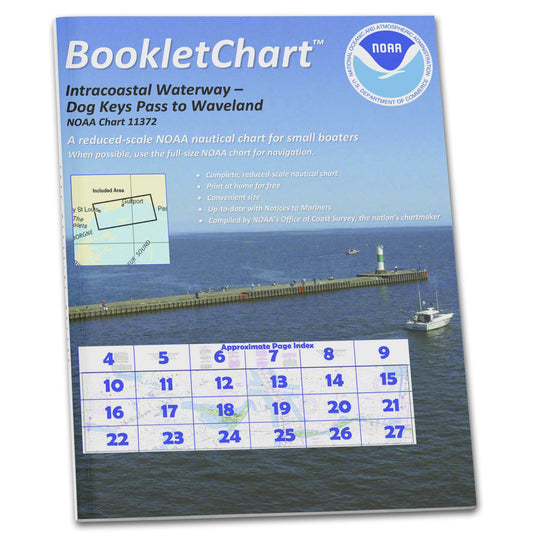 Paradise Clay CB11372 HISTORICAL NOAA Booklet Chart Intracoastal Waterway Dog Keys Pass to Waveland