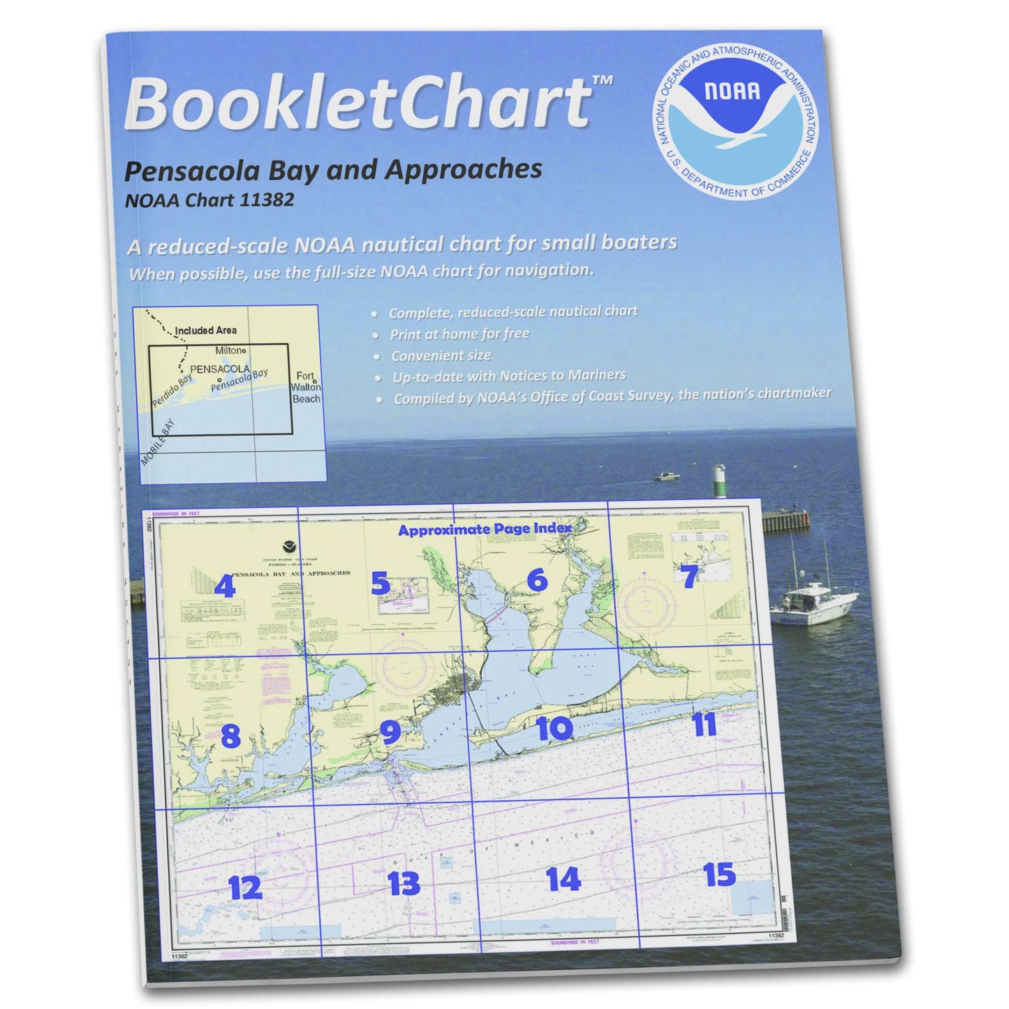 Paradise Clay CB11382 HISTORICAL NOAA Booklet Pensacola Bay and approaches