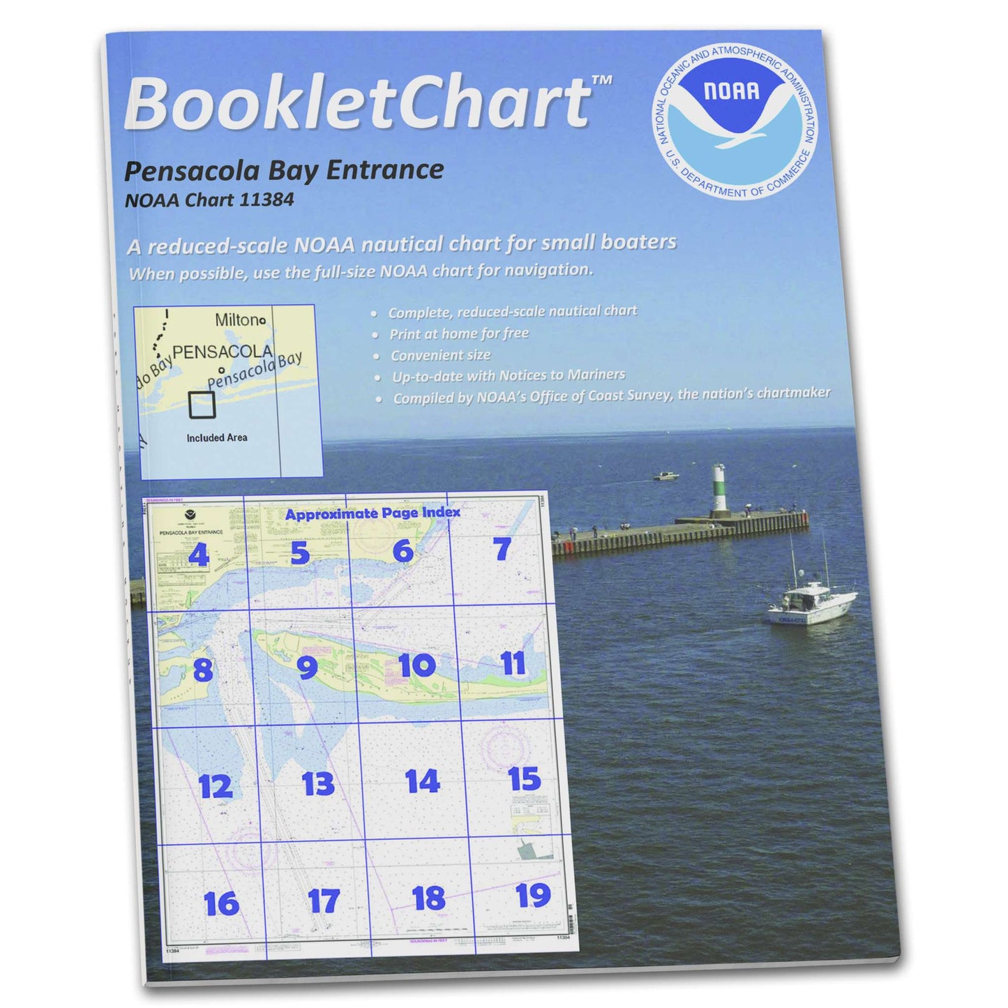Paradise Clay CB11384 HISTORICAL NOAA Booklet Pensacola Bay Entrance