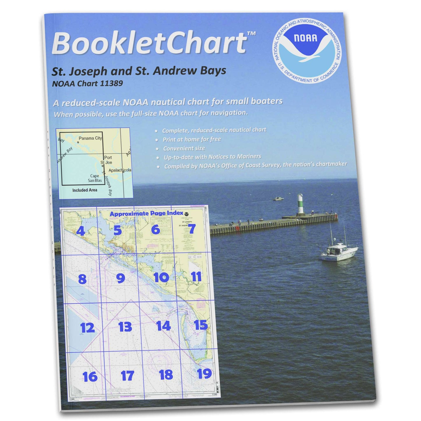 Paradise Clay CB11389 HISTORICAL NOAA Booklet Chart St Joseph and St Andrew Bays