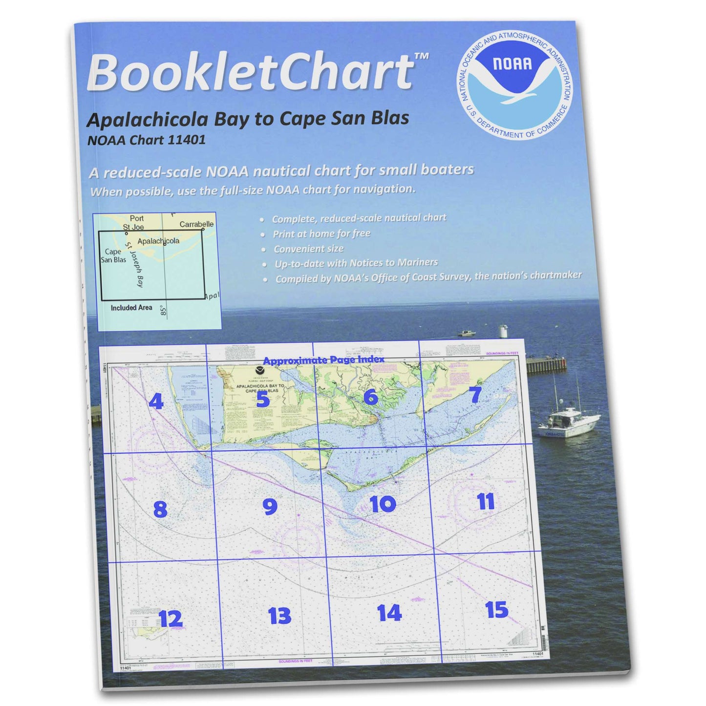 Paradise Clay CB11401 HISTORICAL NOAA Booklet Apalachicola Bay to Cape San Blas