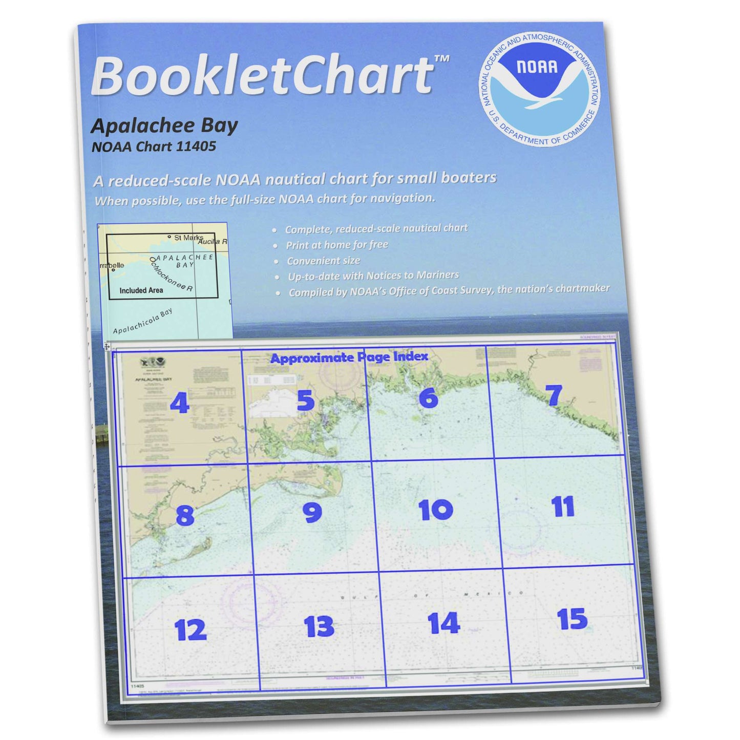 Paradise Clay CB11405 HISTORICAL NOAA Booklet Chart Apalachee Bay